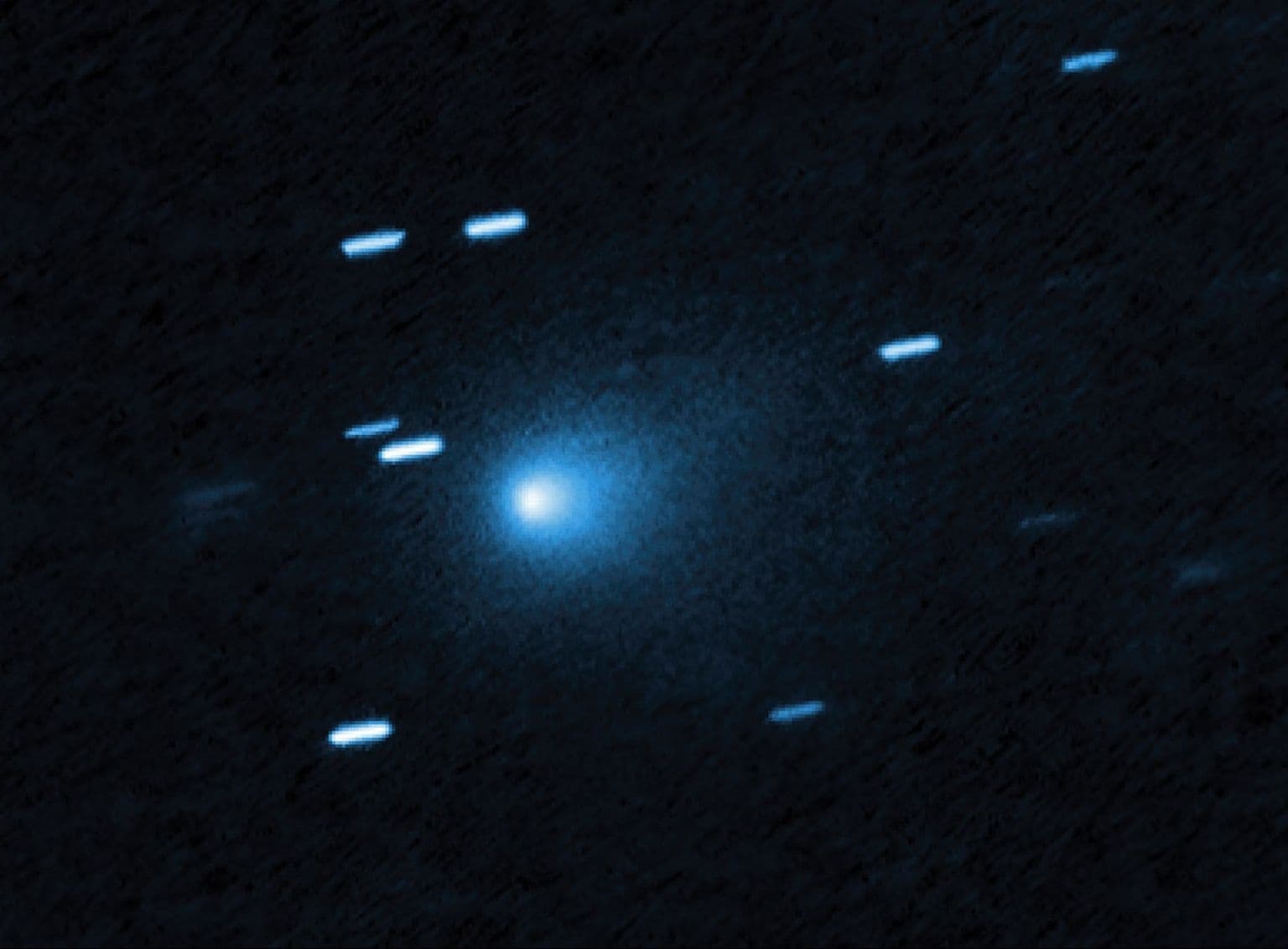 First image of Comet 3i/Atlas showing tail and coma structure taken by Hubble Space Telescope